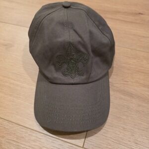 Boy Scouts Of America Strapback Baseball Cap Green M/L Adjustable Embroidered